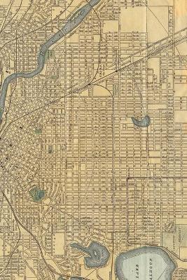 Cover of Minneapolis, Minnesota Vintage Map Field Journal Notebook, 50 pages/25 sheets, 4x6