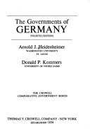 Book cover for Governments of Germany