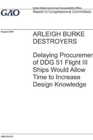 Cover of Arleigh Burke Destroyers