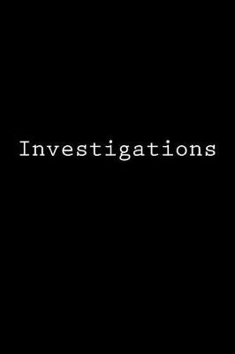 Book cover for Investigations