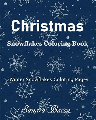 Book cover for Christmas Snowflakes Coloring Book