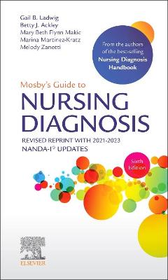 Book cover for Mosby's Guide to Nursing Diagnosis, 6th Edition Revised Reprint with 2021-2023 Nanda-I(r) Updates - E-Book