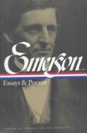 Book cover for Emerson: Essays and Poetry