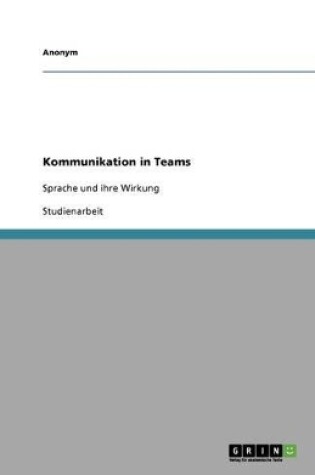 Cover of Kommunikation in Teams