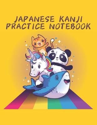 Book cover for Japanese Kanji Practice Notebook