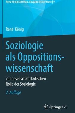 Cover of Soziologie als Oppositionswissenschaft