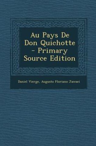 Cover of Au Pays de Don Quichotte