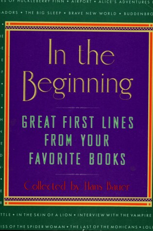 Cover of In the Beginning