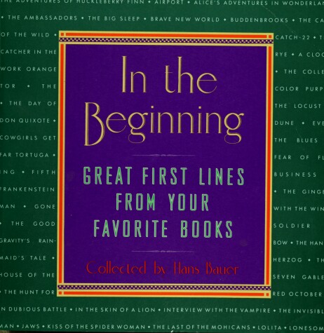 Book cover for In the Beginning