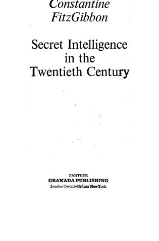 Cover of Secret Intelligence in the 20th Century