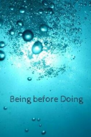 Cover of Being before Doing