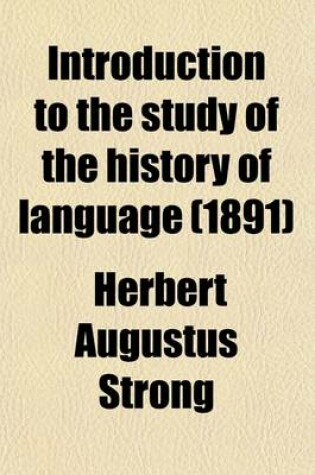 Cover of Introduction to the Study of the History of Language (1891)