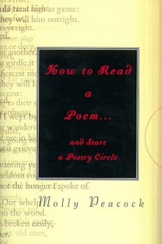 Cover of How to Read a Poem