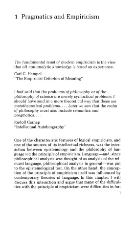 Book cover for Pragmatics and Empiricism
