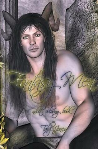 Cover of Fantasy Men Adult Coloring Book