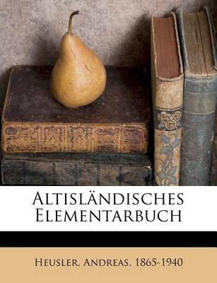 Book cover for Altislandisches Elementarbuch