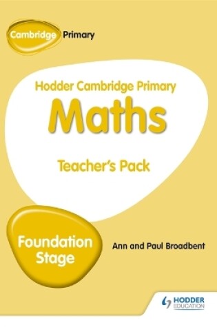 Cover of Hodder Cambridge Primary Maths Teacher's  Pack Foundation Stage