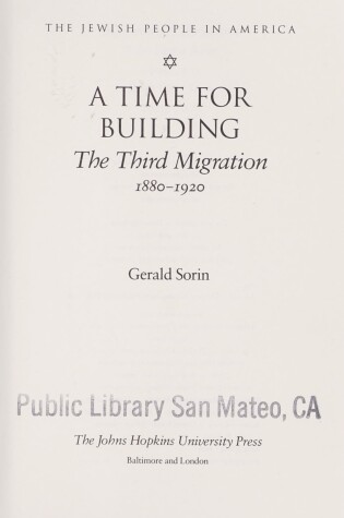 Cover of Time for Building