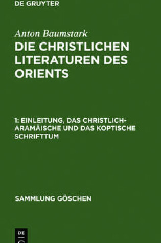 Cover of Einleitung, Das Christlich-Aramaische Und Das Koptische Schrifttum