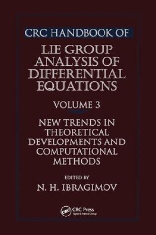 Cover of CRC Handbook of Lie Group Analysis of Differential Equations, Volume III