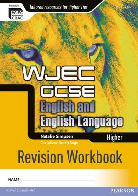 Book cover for WJEC GCSE English and English Language Higher Revision Workbook