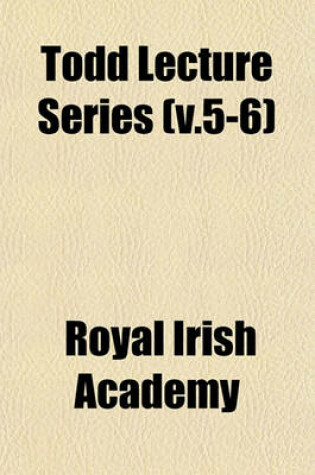 Cover of Todd Lecture Series Volume 4