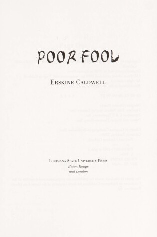 Cover of Poor Fool
