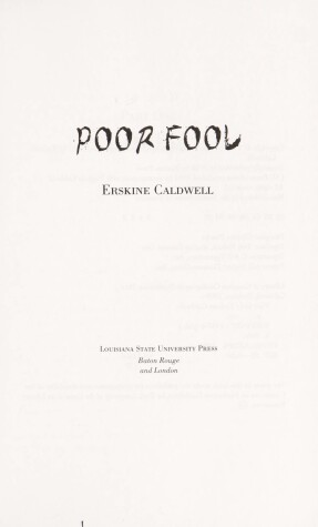 Book cover for Poor Fool