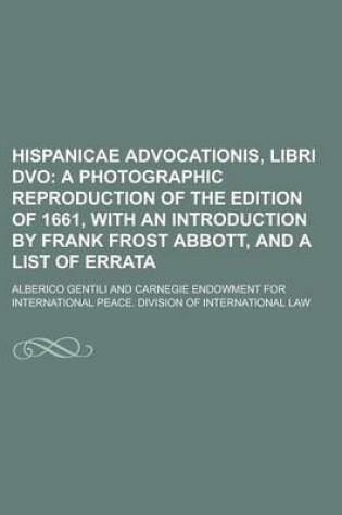 Cover of Hispanicae Advocationis, Libri DVO