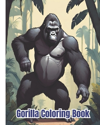 Book cover for Gorilla Coloring Book