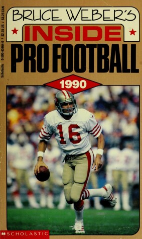 Book cover for Bruce Weber's Inside Pro Football, 1990