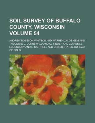 Book cover for Soil Survey of Buffalo County, Wisconsin