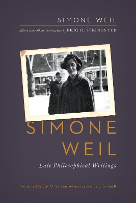 Book cover for Simone Weil