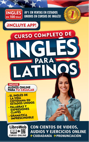 Book cover for Inglés en 100 días. Inglés para latinos. Nueva Edición / English in 100 Days. The Latino's Complete English Course