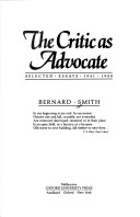 Book cover for The Critic as Advocate