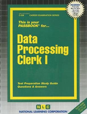 Book cover for Data Processing Clerk I