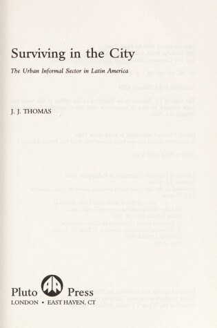 Cover of Surviving in the City