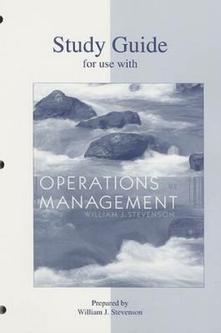 Cover of Study Guide to Accompany Production/Operations Management