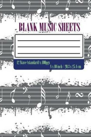 Cover of blank music sheet