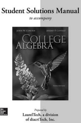 Cover of Student Solutions Manual for College Algebra