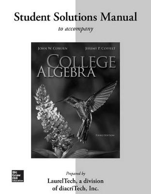 Book cover for Student Solutions Manual for College Algebra