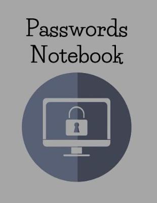 Book cover for Passwords Notebook