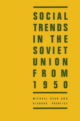 Cover of Social Trends in the Soviet Union from 1950