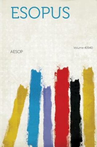 Cover of Esopus Volume 40940