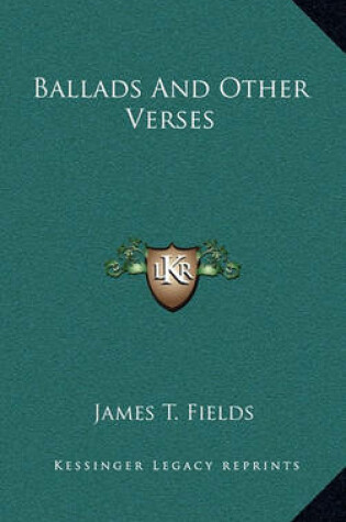 Cover of Ballads and Other Verses Ballads and Other Verses