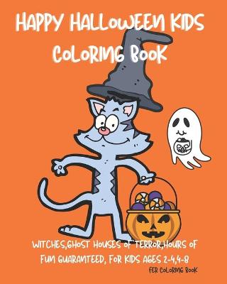 Book cover for Happy Halloween kids Coloring Book