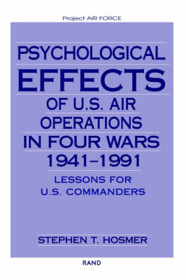 Book cover for Psychological Effects of U.S. Air Operations in Four Wars, 1941-1991