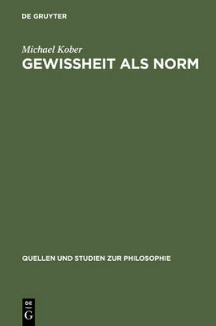 Cover of Gewissheit ALS Norm