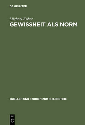 Book cover for Gewissheit ALS Norm