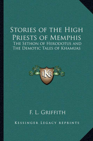 Cover of Stories of the High Priests of Memphis